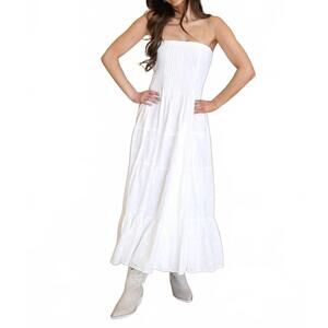 NEW KLESIS hadley dress in white
